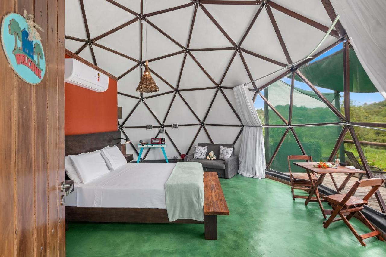 Glamping Serra Da Canastra - Casinha De Hortela - Domo Embauba Delfinópolis Eksteriør billede