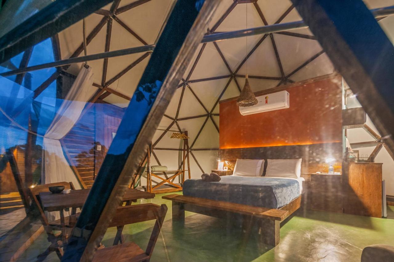 Glamping Serra Da Canastra - Casinha De Hortela - Domo Embauba Delfinópolis Eksteriør billede
